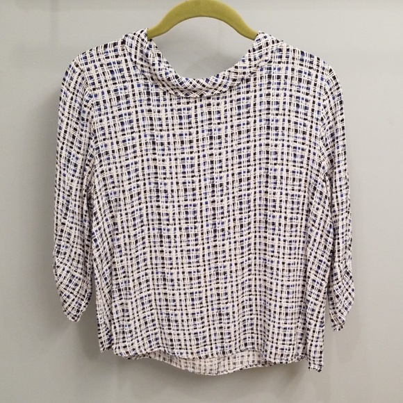 Zara Tops - Zara Basic Collection Blue, White & Black Top in L